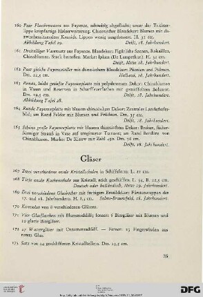 Gläser (Nr. 167-186)