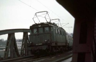 Gäubahn Stuttgart-Nord Lok 144 022 Nahverkehrszug Bnb-Wagen Fachwerkbrücke 1101