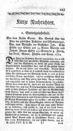 1. Gottesgelahrheit.