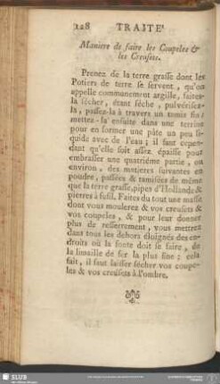 Maniere de faire les Coupeles & les Creusets