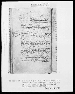 Graduale und Sakramentar — Initiale E(cce advenit), Folio 16verso