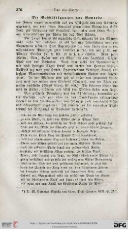 Die Beschäftigungen und Gewerbe