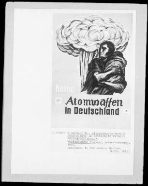 Plakat der Westdeutschen Frauenfriedensbewegung gegen Atomwaffen