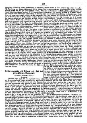Kulturgeographie als Prinzip und Ziel des geographischen Unterrichts : (Fortsetzung)