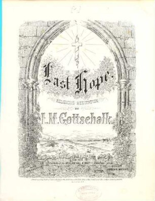 The last Hope : Religious meditation : to my dear cousin Miss Annie Myers