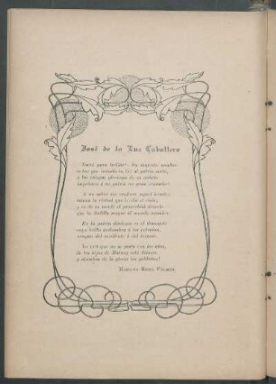 José de la Luz Caballero. [Poesía]