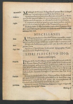 Miscellanei.