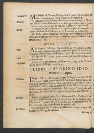 Miscellanei.