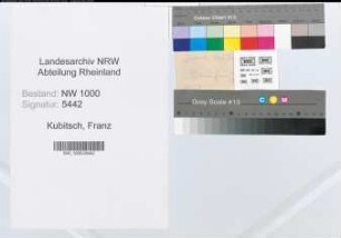 Entnazifizierung Franz Kubitsch, geb. 30.04.1881 (Oberpostinspektor)