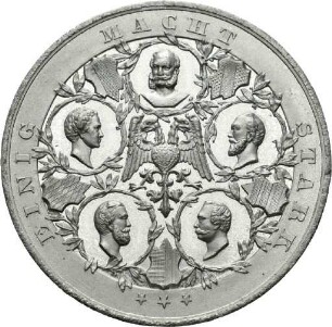 Medaille von Deschler auf den Sieg gegen Frankreich 1870
