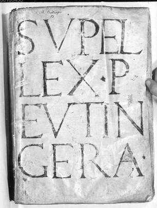 Supellex Peutingera - BSB Clm 4019