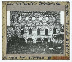 Istanbul, Porphyrogennetos-Palast,Istanbul, Theodosianische Mauer
