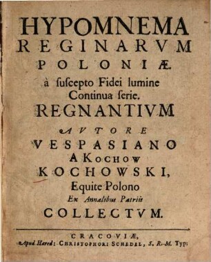 Hipomnema Reginarum Poloniae