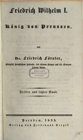 Friedrich Wilhelm I., König von Preussen, 3