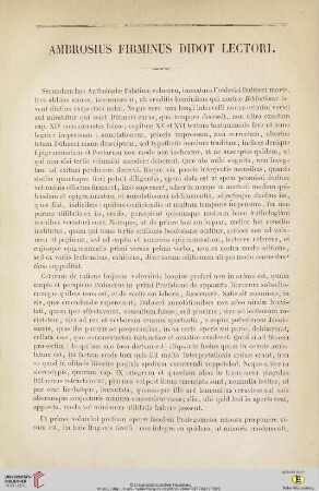 Ambrosius Firminus Didot lecto[...]