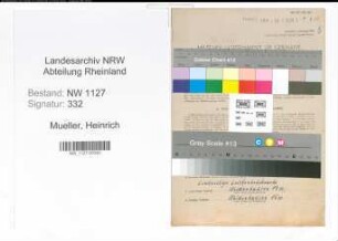 Entnazifizierung Heinrich Mueller , geb. 11.06.1901 (Finanzamtsangestellter)