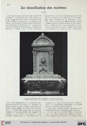 1: La classification des marbres, [2]