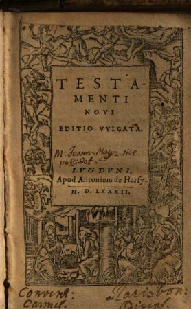 Testamenti Novi Editio Vvlgata