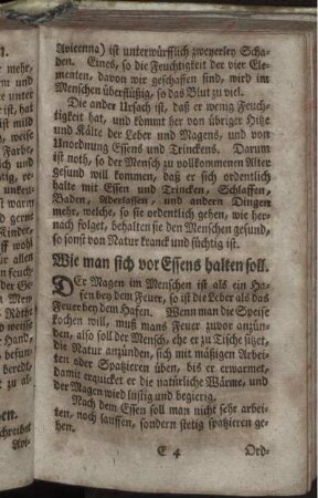 Wie man sich vor Essens halten soll