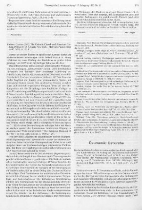 875-876 [Rezension] The Catholic church and American culture