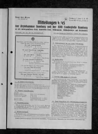 1. Es erhielten Glückwünsche: