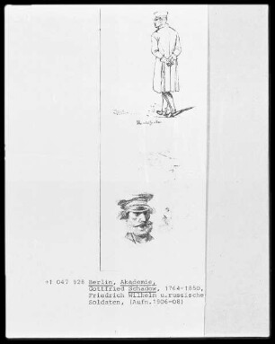 Friedrich Wilhelm und russische Soldaten