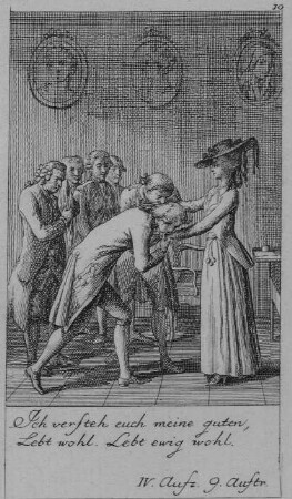 Illustration zu Schillers "Kabale und Liebe", Blatt 10 (4. Akt, 9. Szene)