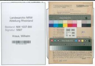 Entnazifizierung Wilhelm Kraus , geb. 04.11.1890 (Beamter)