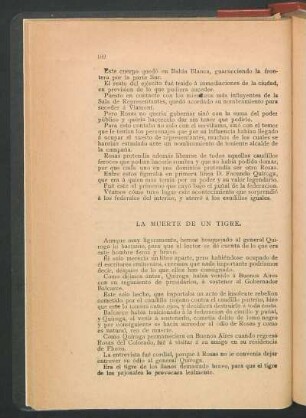 La muerte de un tigre.