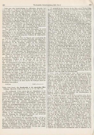 427-433 [Rezension] Tödt, Heinz Eduard, Der Menschensohn in der synoptischen Überlieferung