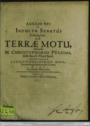 De terrae motu
