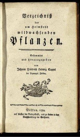 Verzeichniß der um Helmstedt wildwachsenden Pflanzen