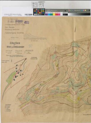 Oberkirchen (Schmallenberg), Flurbereinigung Nordenau, Wege- und Gewässerplan