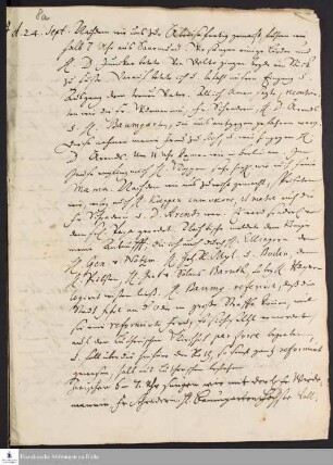 Reisetagebuch von Gotthilf August Francke.