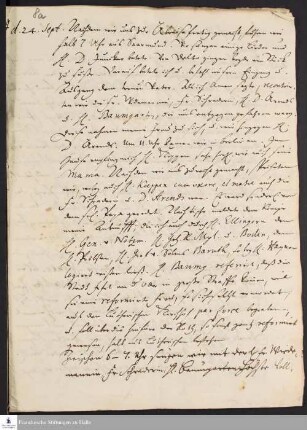 Reisetagebuch von Gotthilf August Francke.