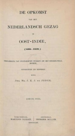 Deel 1: (1595 - 1610)