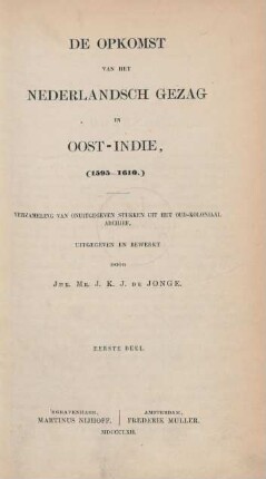 Deel 1: (1595 - 1610)