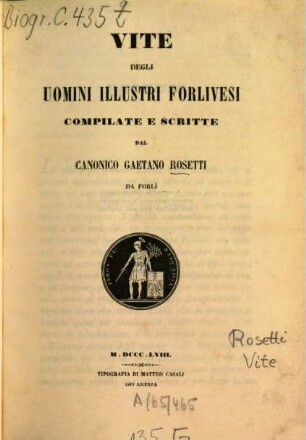 Vite degli uomini illustri forlivesi