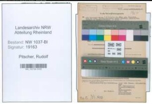 Entnazifizierung Rudolf Pitscher , geb. 07.06.1886 (Inspektor)