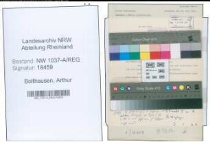 Entnazifizierung Arthur Bolthausen , geb. 00.00.0000 ()