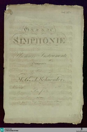 Grande Simphonie a plusieurs instruments : Oeuvre 9