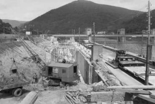 Baustelle 2. Schleusenkammer Neckargemünd