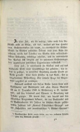 Ueber Vereine mit gewerblichem Wirkungskreis : namentl. d. kath. Bücherverein zu München u. d. Verein zur Verbreitung guter Bücher für Protestanten im Königreiche Bayern ; Denkschrift d. bayer. Buchhändler u. Buchdrucker