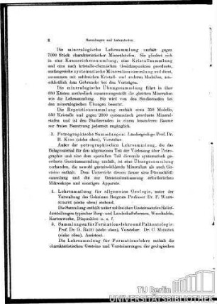 3. Petrographische Sammlungen