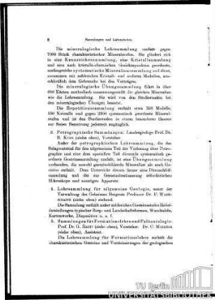 3. Petrographische Sammlungen