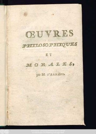 Œuvres Philosophiques Et Morales