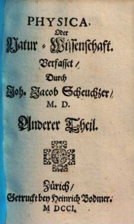 Physica, oder Natur-Wissenschaft, 2