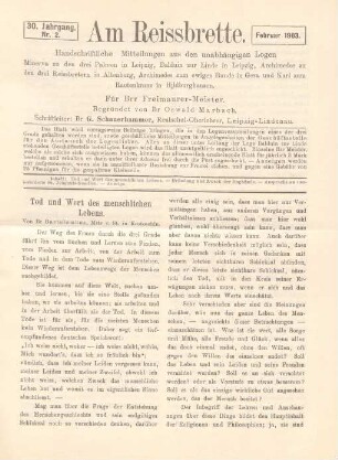Nr. 2. Februar 1903.