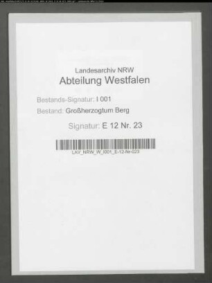 Hypothekeneintragungsgesuche Kirchspiel Drensteinfurt
