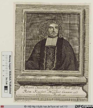 Bildnis Johann Joachim Becher